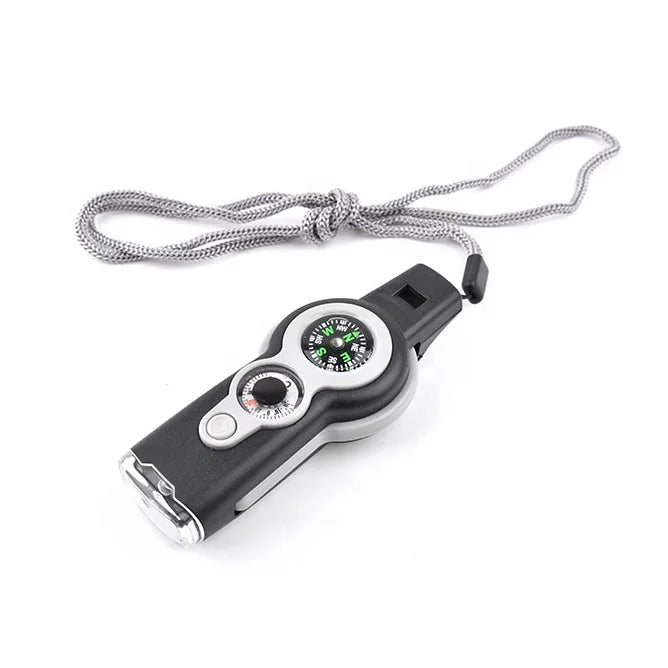 Hot-selling Outdoor Hiking Survival Whistle with Multi-function