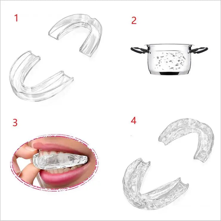 CE Professional Transparent Food Grade EVA Dental Guards Multi-Purpose Night Guard Grinding Teeth Mouth Guards OEM Customization