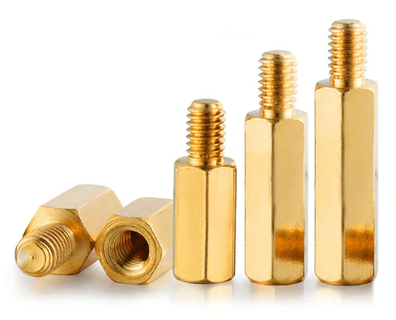 Hex Brass Standoff Spacer Male or Female Threaded Pillars for Motherboard PCB Computer Case