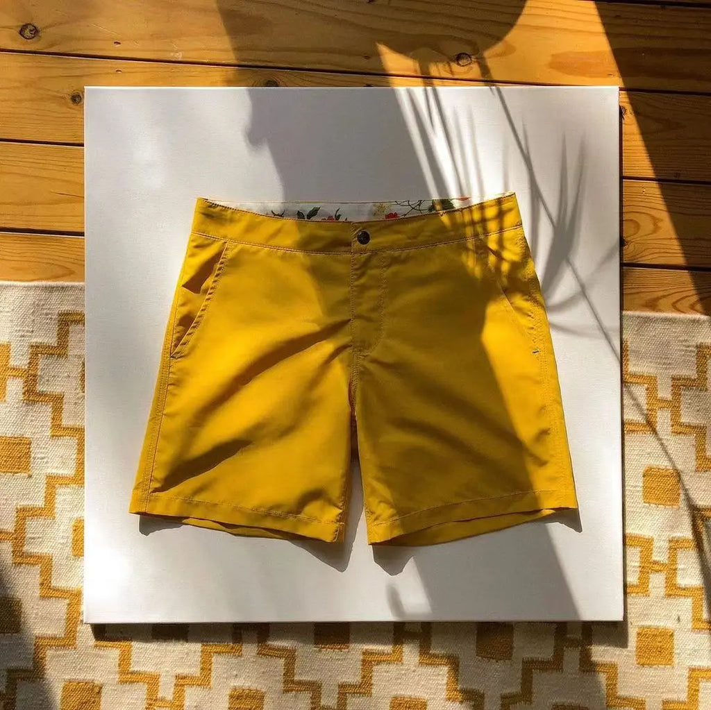 Wholesale Swim Trunk Mens Surf Beachwear Four Way Stretch Board Shorts Beach Shorts Brief Fashion Custom LOGO Board Shorts