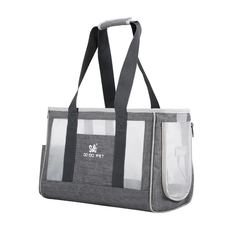 RM Pet Shoulder Bag Pet Sling Carrier Hand Bag with Breathable Mesh Windows for Puppy/cat Portable Foldable
