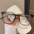 2024 New ultra Light Vegan Anti Blue Light Glasses Frames for Women Large Frame Photochromic Glasses