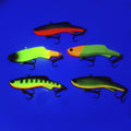 Vtavta Uv Glow in the Dark Zander Wobbler 16g 23g 30g Ice Winter Fishing Lures Vib Jigs De Pesca Metal Vibe Blade Lure Bait