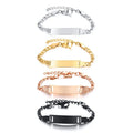 MOQ 1pcs Custom Kids Gold Bracelet Children's Day Gift Classic Geometric 14k 18k Stainless Steel Figaro Bracelet Kids Bracelet