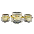 Ready Stocks Sengmi Brand Square Luxury Fancy 5g 15g Empty Acrylic Gold Plastic Cream Containers Cosmetic Jar Screw-on Cap