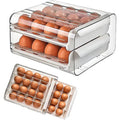 Plastic Egg Storage Drawer Eggs Storage Container for Refrigerator Pull Out Egg Trays