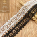 Hollow Lace Double Polyester Water Soluble Embroidery Lolita Skirt Doll Accessories for Garment & Shoes