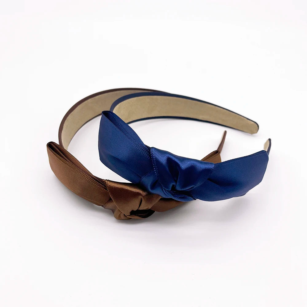 New Korean Style Handmade Bow Headband Hair Accessories Fabric Ribbon Broad-sided Headband