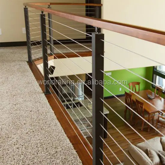 YL METAL Modern Stainless Steel Vertical Cable Railing Wire Rope Hardware System for Stair Balcony & Outdoor Use