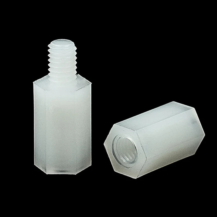 NINDEJIN BSNL-GLZ White Nylon Motherboard Standoff M2-M4 PCB Spacer