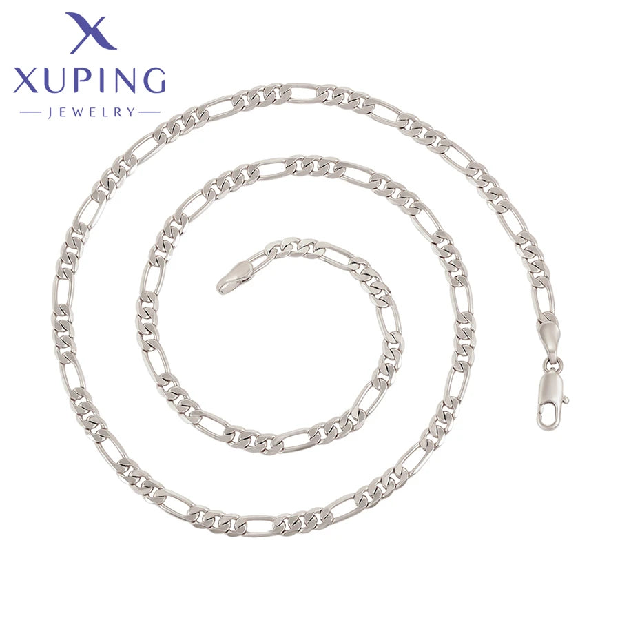 X000646251 Xuping Jewelry Fashion Elegant Necklace  Simple  Platinum Plated Ancient Cool Latest Designs Hip Hop Necklace
