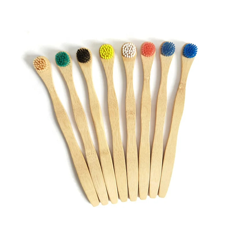 Hot Selling Eco-friendly Natural Biodegradable Bamboo Tongue Cleaner Tongue Scraper With Private Label Bamboo Brush