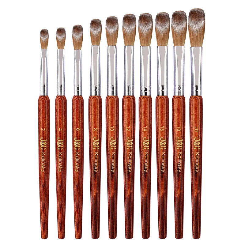 Custom Wood Handle Nail Art Brush 100% Kolinsky Acrylic Nail Brush