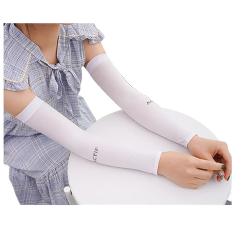 W.R.A.P Hot Selling Cheap Custom Protection Ice Silk Cooling Heat-Transfer Printed Arm Sleeves Made in Shanghai Hot Style