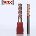 WEIX Germany Machine Good Price Grain Carbide 2/4 Flute Hrc45/Hrc50/Hrc55 Square Solid End Mill