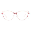 Newest Model Optical Frame Acetate Eyeglasses Cateye with Nose Pads Italian Eyewear Brands