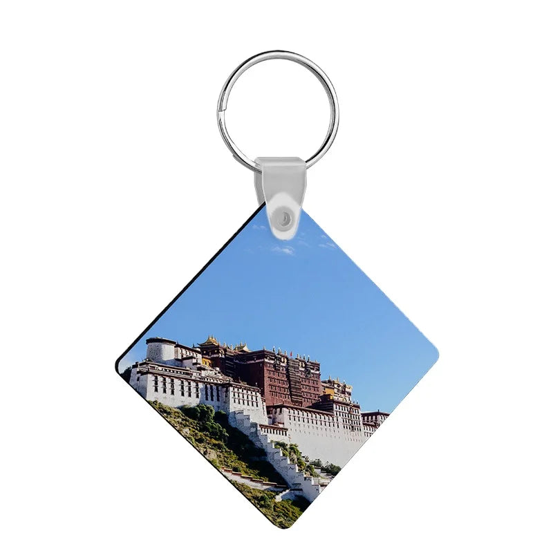 Heat Transfer  Key Chain DIY Printing Sublimation Blank  MDF Wood Keychains