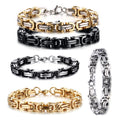 SC Jewelry Trendy Imperial Chain Bracelet Punk Square Carabiner Chain Stainless Steel Chunky Man Bracelet for Men