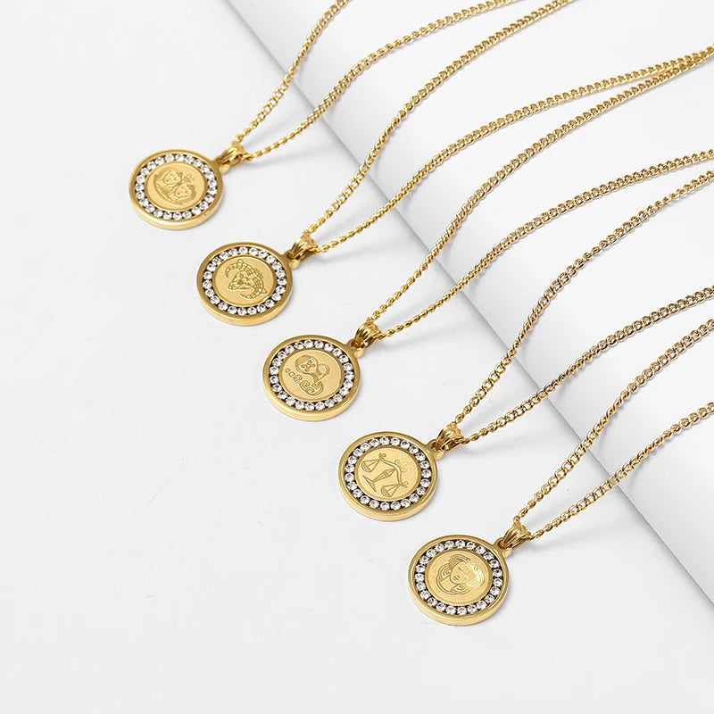 2025New Electroplated 18K  Set Diamond Necklace Lovers Necklace Hip Hop Accessories