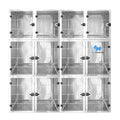 For Veterinary Dog Kennels Stainless Steel Metal Dog Cage Carriers with Solid Pattern for Dogs and Cats on Sale