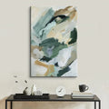 Wholesale Abstract Handmade Oil Painting Neutral Green and Beige Tones Modern Art Oil Painting for Home Decoration