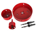 ALLUSE HONG M42 Bi-Metal Steel Drill Bits Kit Dust-Free Ceiling Cut Hole Saw for Drywall/Wood/PVC Downlight Installation