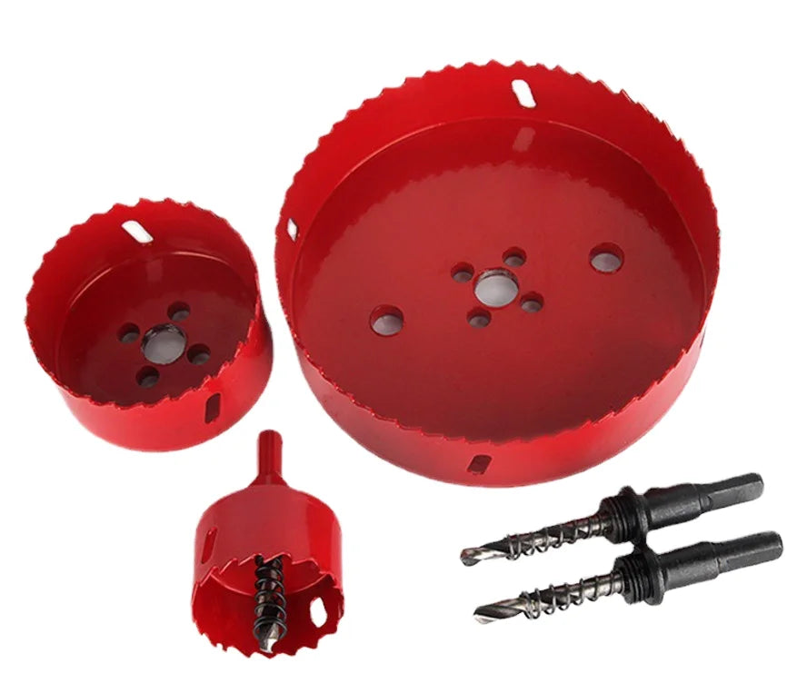 ALLUSE HONG M42 Bi-Metal Steel Drill Bits Kit Dust-Free Ceiling Cut Hole Saw for Drywall/Wood/PVC Downlight Installation