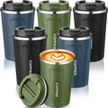 Powder Coated 350 510Ml 304 Stainless Steel Screw Lid Thermal Coffee Mug Coffee Tumbler Car Travel Mug With Logo Water Bottle