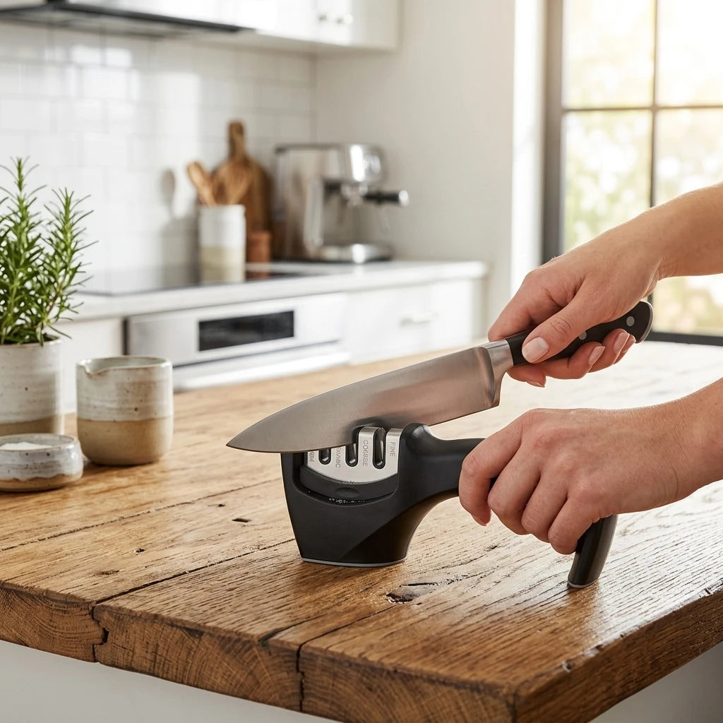 Multi-Functional Household Quick Ceramic Kitchen Knife Sharpener Tungsten Steel Diamond Sand Eco-Friendly Four-Stage Grinding