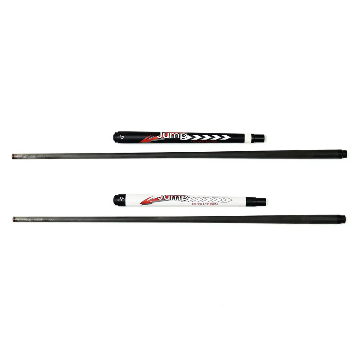 Premium Quality Black/White 2-pc Carbon Forelimb42 Inch Lengthstainless Steel Fast JointBilliard Pool Jump Cue Stick for Sale