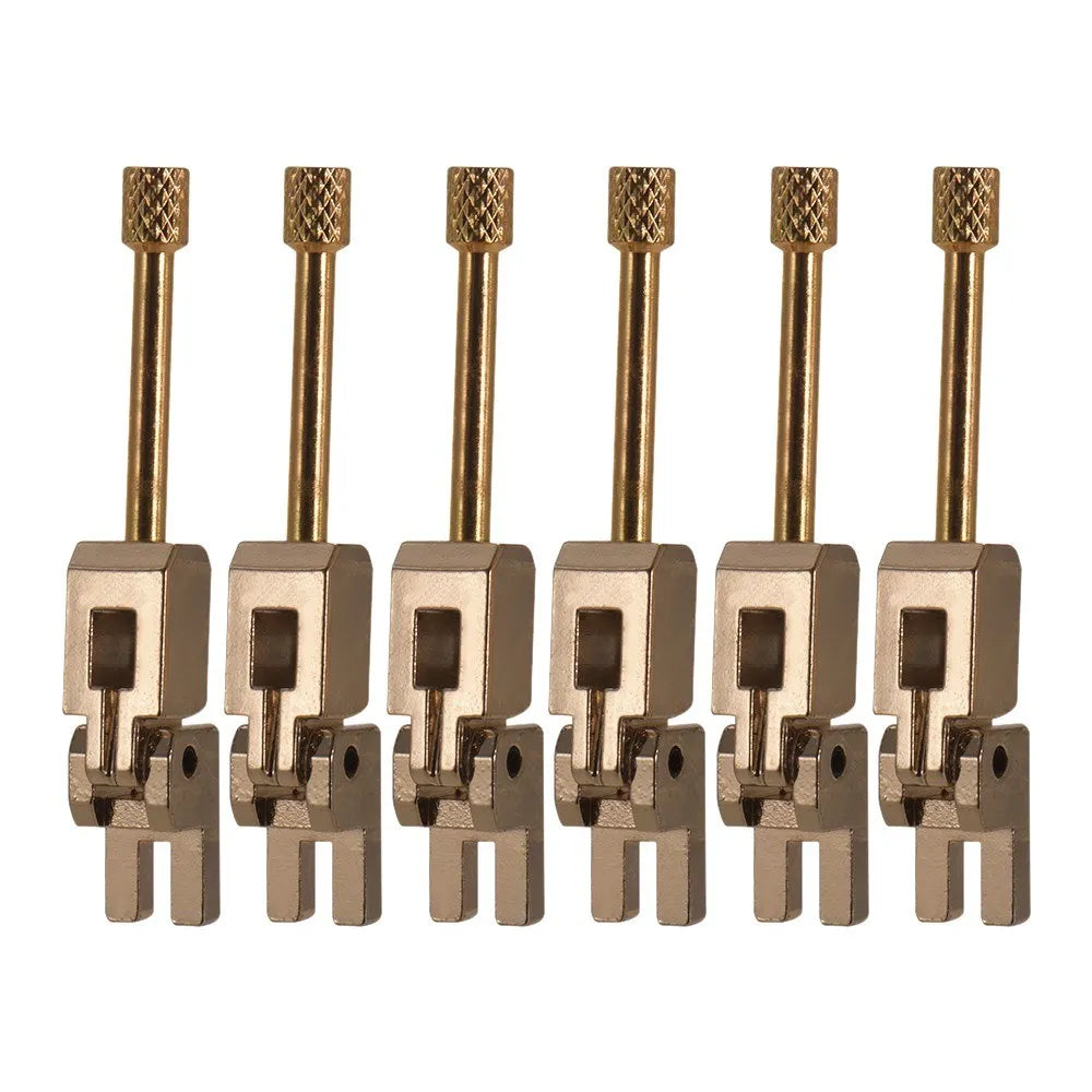 6pcs Electric Guitar Tremolo Bridge Locked String Saddles String Lock Guitar Parts Accessories