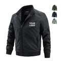 Windbreaker Jacket Custom Embroidery Wholesale Fashion Black Plus Size Men's Jackets