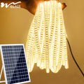 Factory Custom Solar LED Light Strip 2835 LED IP65 Waterproof Outdoor Flexible Remote Control 3000K/6000K 5W-30W Solar Lighting