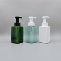 Wholesale Opaque 450ml PETG Square Liquid Packaging with Pump Sprayer & Screen Printing for Shampoo Hand Soap & Hotel Supplies