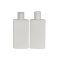 New Design High Quality Empty Oblong Shampoo Bottle PET Cosmetic Bottles Set 200ml Recyclable Squeeze Screen Printing