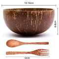 Unique Gift Natural Polished Shaped Handmade Reusable Breakfast Vegan Salad Smoothie Acai Coconut Bowl Set for Breakfast