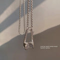 Hip Hop Punk Gold Silver Color Music Earphones Necklaces Long Chain Earplugs Necklace for Men Women Fashion Jewelry Pendants