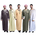 Wholesale High Quality Muslim Daffah Men Thobe Abaya