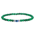 Glass Bead Bracelet 4mm Malachite Bead Devil Eye Bracelet Bulk Wholesale Texture Unisex Reiki Bracelet