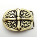 Handmade Solid Brass Vintage Belt Buckle for Men Custom Engraved Factory Direct