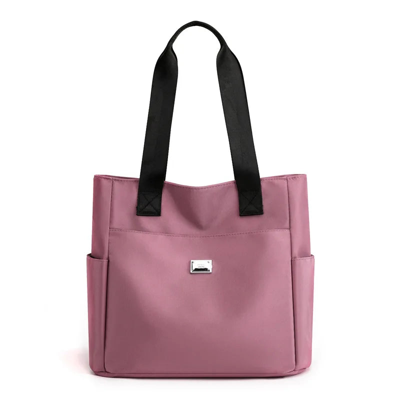 New Fashion Tote Bag Large Capacity Canvas Bag Senior Sense Work Commuting One Shoulder Oxford Cloth Bag