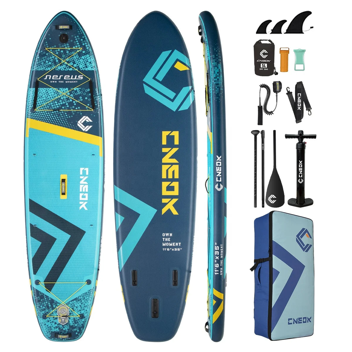 2025 CK 11 ft 6 Large Size All Round Inflatable Paddle Boards Stand up Paddleboard for Waterplay Surfing Isup