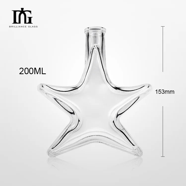 Good Price Wholesale Matte Cork Sealed 200ml Glass Spirits Bottle for Gin Rum Brandy Vodka Tequila