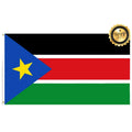 3x5Ft South Sudan Flag Banner With 3 Ply Double Sided and Two Brass Grommets Wall Handing Outdoor Decor