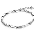 Fatingna Unisex Stainless Steel Diagonal Guazi Chain Couple Bracelet OEM Wholesale Fashion Chain & Link Jewelry