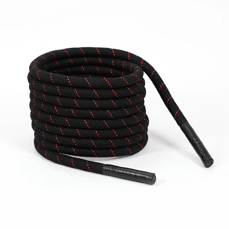 50ft Heavy Duty Nylon Battle Rope-Black Color Line Custom Logo Durable Eco-Friendly Commercial Use Body Slimming Strength