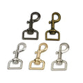 1 Inch Gun-Black Metal Dog Leash Snap Hook Fashionable Zinc Alloy for Luxury Bags Trendy and Professional Style