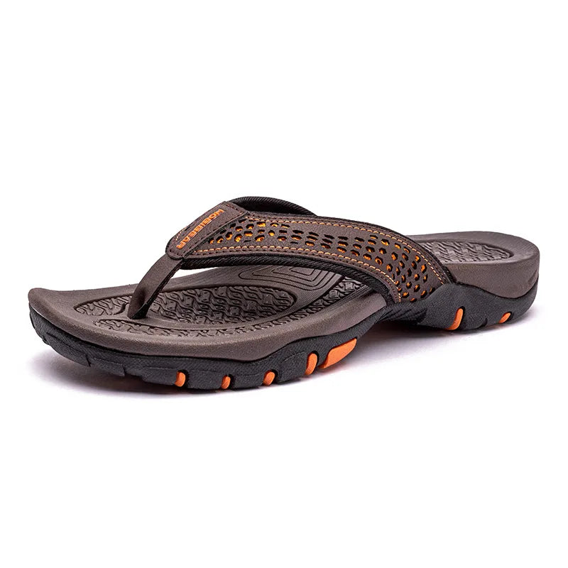 Men's Lightweight Sport Flip Flops Comfort Casual Thong Sandals for Summer & Winter Beach Outings