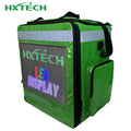 Moveable Advertising Backpack Delivery Box Food Delivery Bag With LED Screen