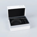 High-End Rigid Cardboard Top Bottom Packaging Box for Face Cream Serum Scented Candle Perfume White Lid Base for Cosmetics